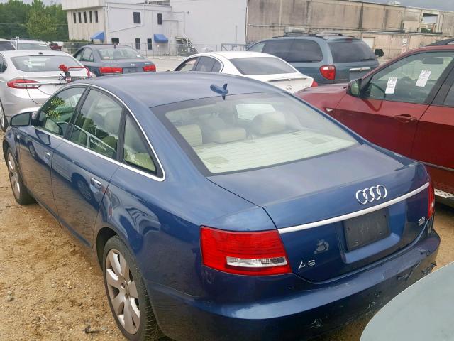 WAUDG74F35N085735 - 2005 AUDI A6 3.2 QUA BLUE photo 3