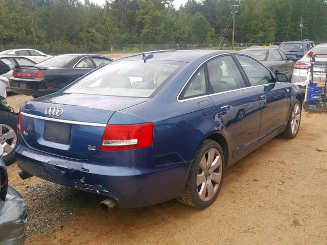 WAUDG74F35N085735 - 2005 AUDI A6 3.2 QUA BLUE photo 4