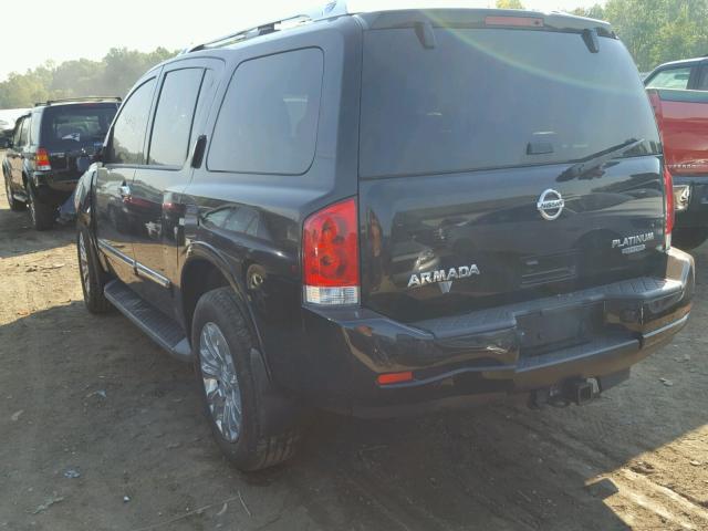 5N1BA0NE6FN621759 - 2015 NISSAN ARMADA PLA BLACK photo 3