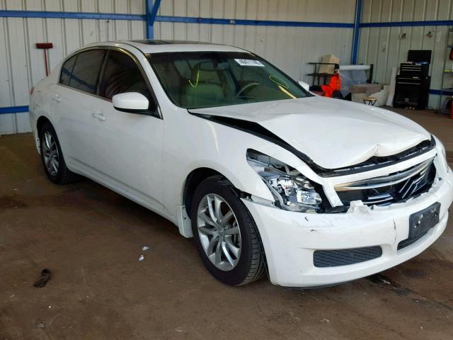 JNKCV61F19M052861 - 2009 INFINITI G37 WHITE photo 1