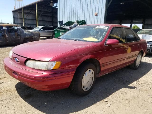 1FALP5243SG158323 - 1995 FORD TAURUS GL RED photo 2