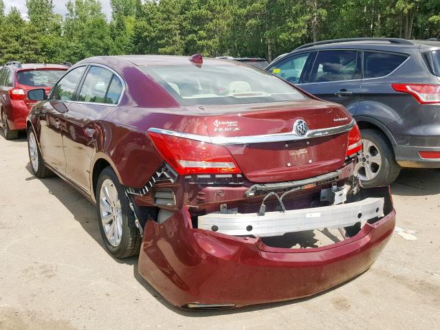 1G4GB5G38FF226584 - 2015 BUICK LACROSSE MAROON photo 3