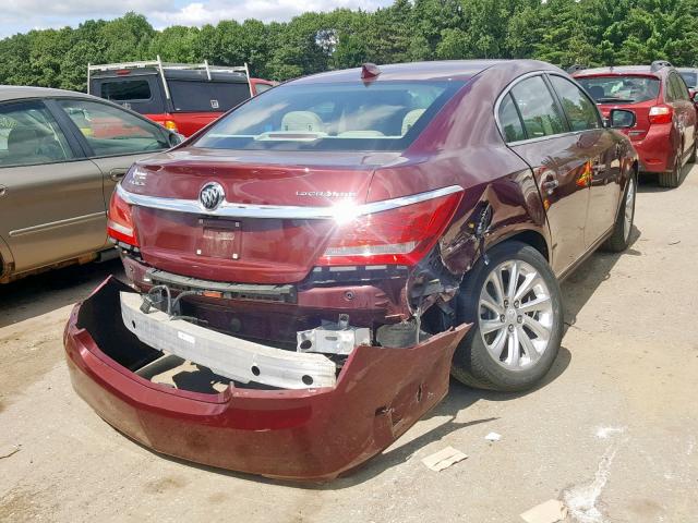 1G4GB5G38FF226584 - 2015 BUICK LACROSSE MAROON photo 4