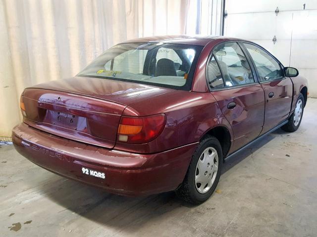 1G8ZH52801Z242133 - 2001 SATURN SL1 RED photo 4