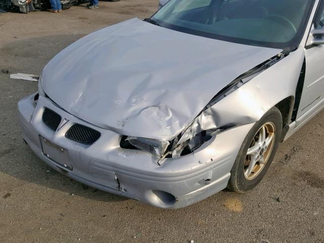 1G2WP52K1YF341812 - 2000 PONTIAC GRAND PRIX SILVER photo 9