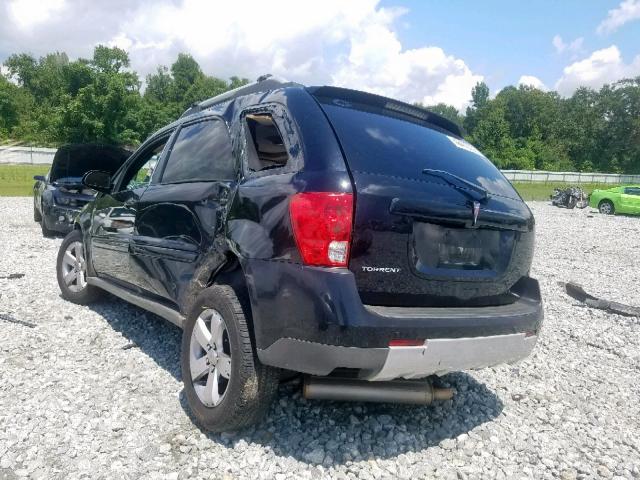 2CKDL63F666207643 - 2006 PONTIAC TORRENT BLACK photo 3