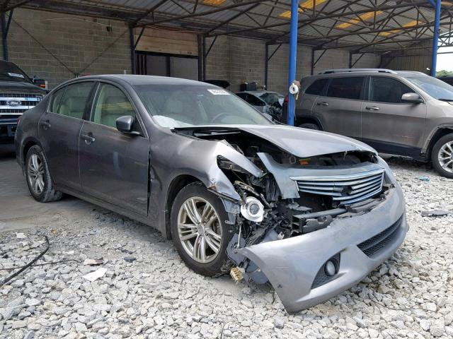 JN1DV6AP8BM600958 - 2011 INFINITI G25 BASE GRAY photo 1