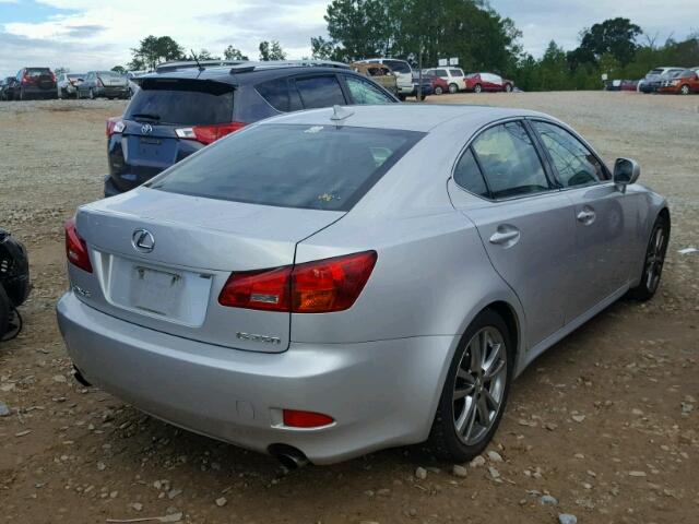 JTHBK262482062085 - 2008 LEXUS IS 250 SILVER photo 4