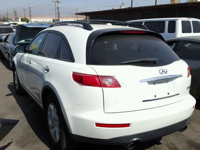 JNRAS08U46X102908 - 2006 INFINITI FX35 WHITE photo 3