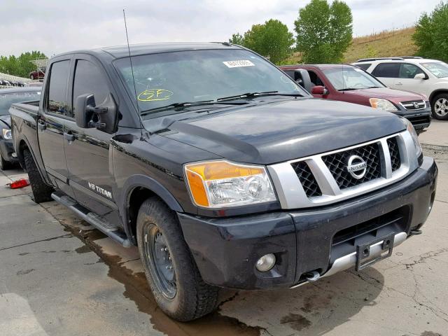 1N6BA0EC4EN516054 - 2014 NISSAN TITAN S BLACK photo 1