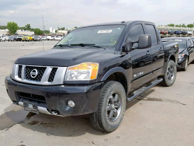 1N6BA0EC4EN516054 - 2014 NISSAN TITAN S BLACK photo 2