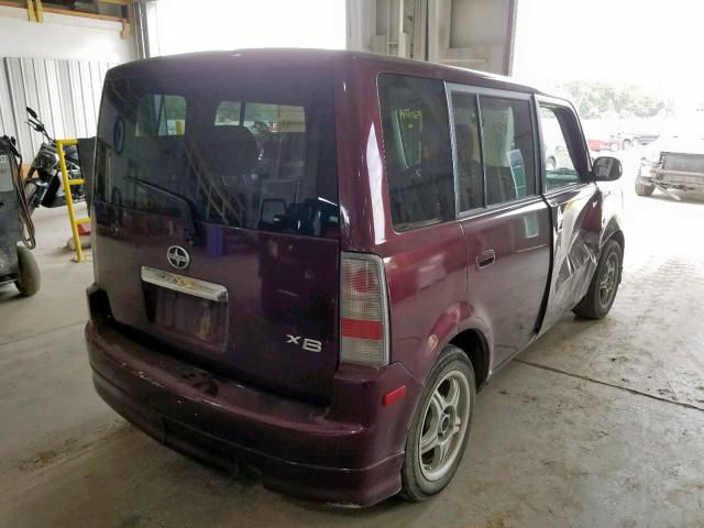 JTLKT324354011273 - 2005 TOYOTA SCION XB 勃艮第红 照片 4