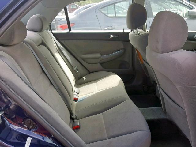 1HGCM56767A148792 - 2007 HONDA ACCORD EX BLUE photo 6