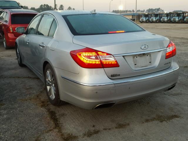 KMHGC4DD7DU231255 - 2013 HYUNDAI GENESIS 3. SILVER photo 3