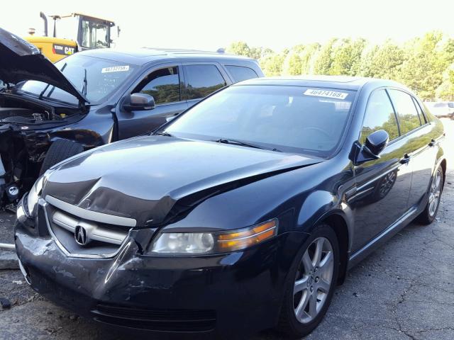 19UUA662X5A017952 - 2005 ACURA TL BLACK photo 2