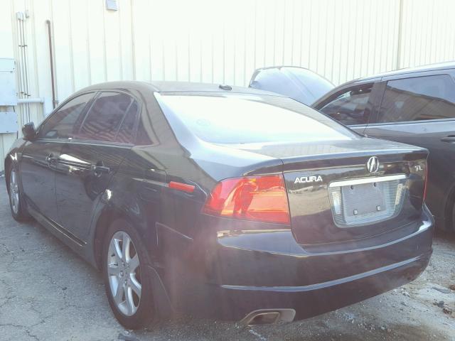 19UUA662X5A017952 - 2005 ACURA TL BLACK photo 3