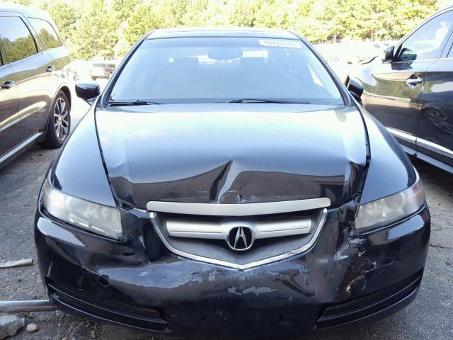 19UUA662X5A017952 - 2005 ACURA TL BLACK photo 9