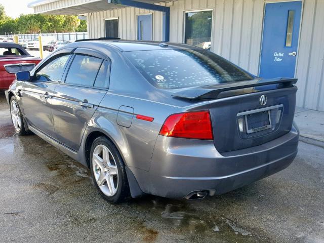 19UUA66296A043153 - 2006 ACURA 3.2TL GRAY photo 3