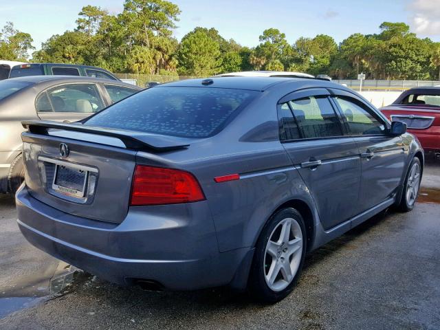 19UUA66296A043153 - 2006 ACURA 3.2TL GRAY photo 4