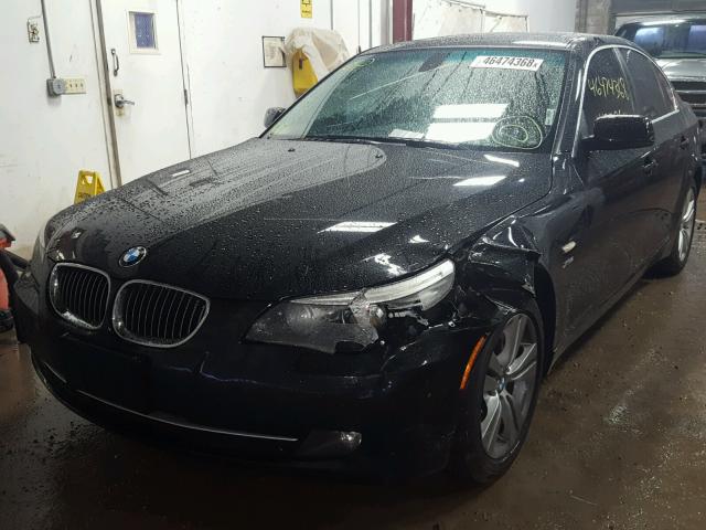 WBANV13529C151807 - 2009 BMW 528 XI BLACK photo 2