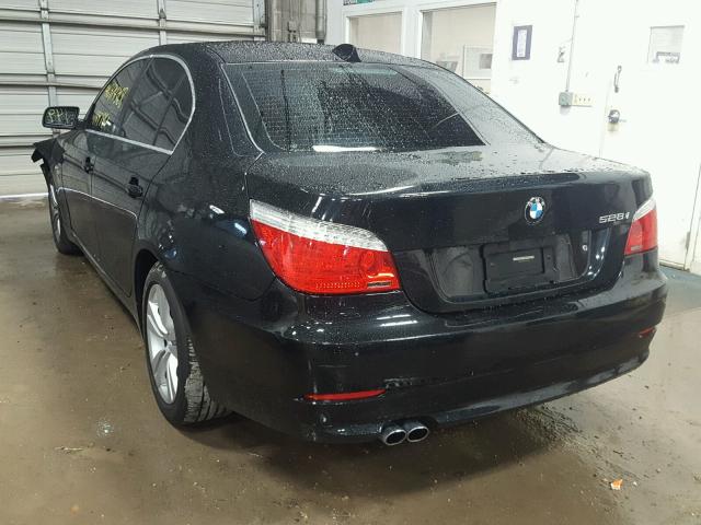 WBANV13529C151807 - 2009 BMW 528 XI BLACK photo 3