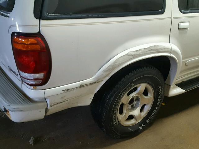 1FMDU85P4YZB37763 - 2000 FORD EXPLORER L WHITE photo 9