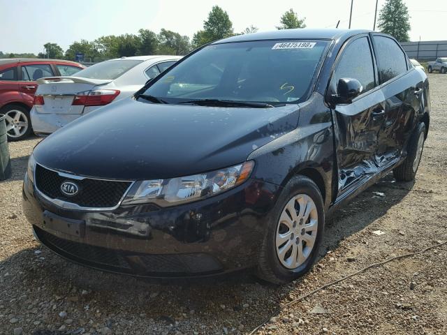 KNAFU4A27A5225216 - 2010 KIA FORTE EX BLACK photo 2