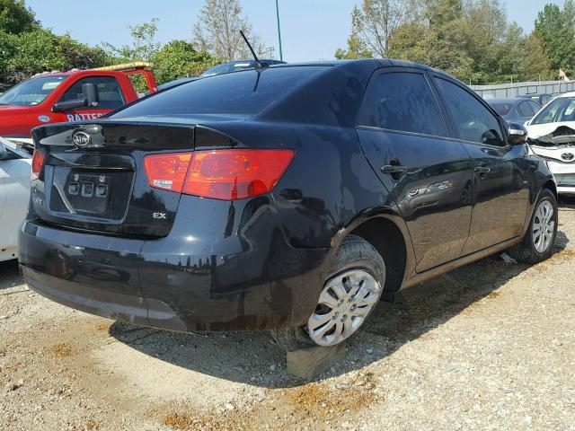 KNAFU4A27A5225216 - 2010 KIA FORTE EX BLACK photo 4