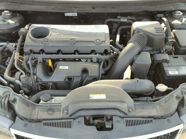 KNAFU4A27A5225216 - 2010 KIA FORTE EX BLACK photo 7