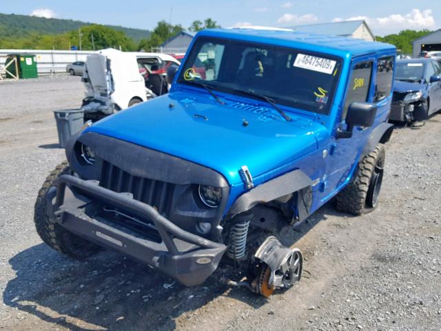 1C4AJWBG2FL562228 - 2015 JEEP WRANGLER S ლურჯი ფოტო 2