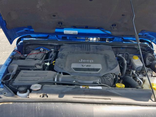 1C4AJWBG2FL562228 - 2015 JEEP WRANGLER S ლურჯი ფოტო 7