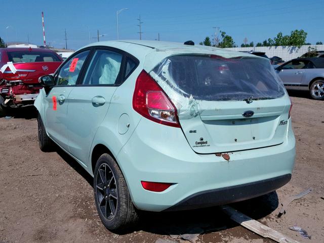 3FADP4EJXHM157572 - 2017 FORD FIESTA SE TURQUOISE photo 3