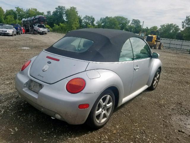 3VWCD21Y84M304467 - 2004 VOLKSWAGEN NEW BEETLE ვერცხლისფერი ფოტო 4