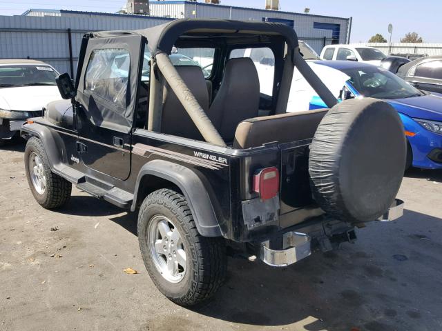 2J4FY19P3MJ155302 - 1991 JEEP WRANGLER / BLACK photo 3