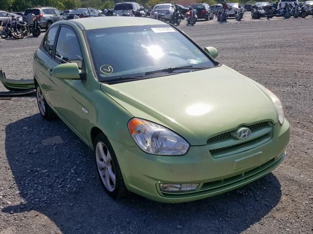 KMHCN36C27U046221 - 2007 HYUNDAI ACCENT SE GREEN photo 1