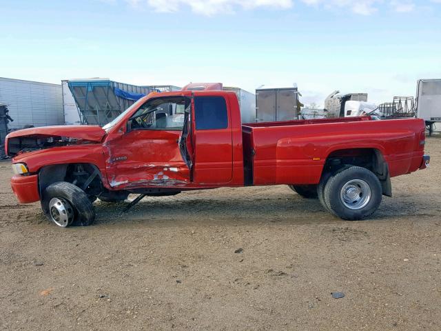 1B7MF33641J232159 - 2001 DODGE RAM 3500 RED photo 10