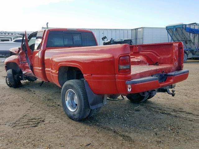 1B7MF33641J232159 - 2001 DODGE RAM 3500 RED photo 3