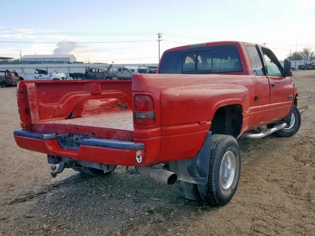 1B7MF33641J232159 - 2001 DODGE RAM 3500 RED photo 4