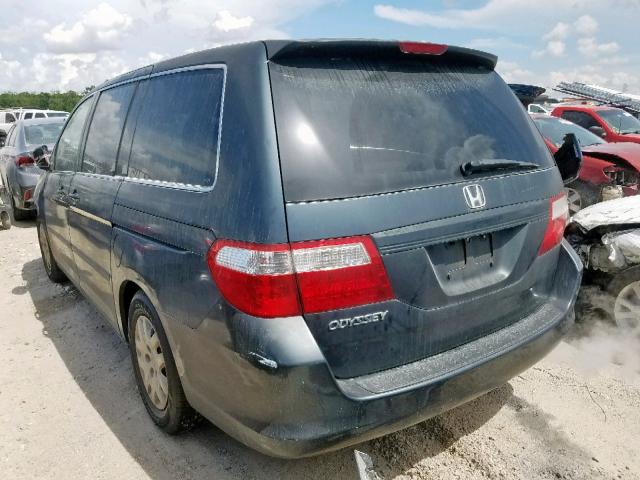 5FNRL382X6B002094 - 2006 HONDA ODYSSEY LX GRAY photo 3