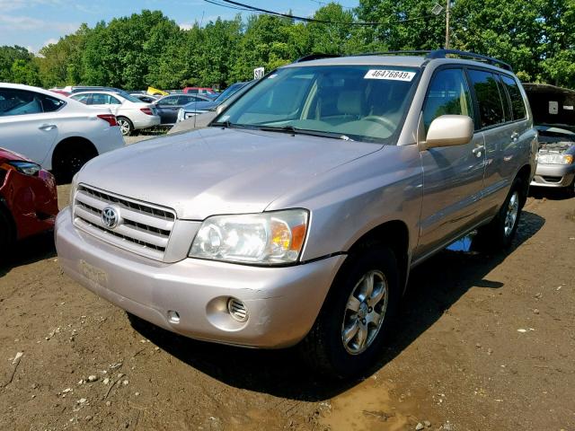 JTEEP21A370187356 - 2007 TOYOTA HIGHLANDER GOLD photo 2