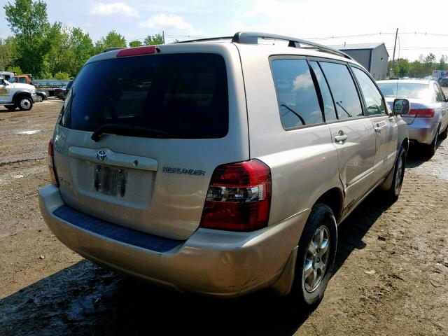 JTEEP21A370187356 - 2007 TOYOTA HIGHLANDER GOLD photo 4