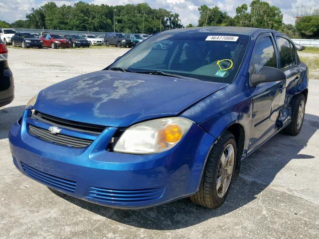 1G1AK52F757551675 - 2005 CHEVROLET COBALT BLUE photo 2