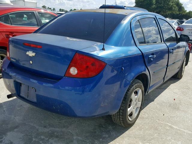 1G1AK52F757551675 - 2005 CHEVROLET COBALT BLUE photo 4