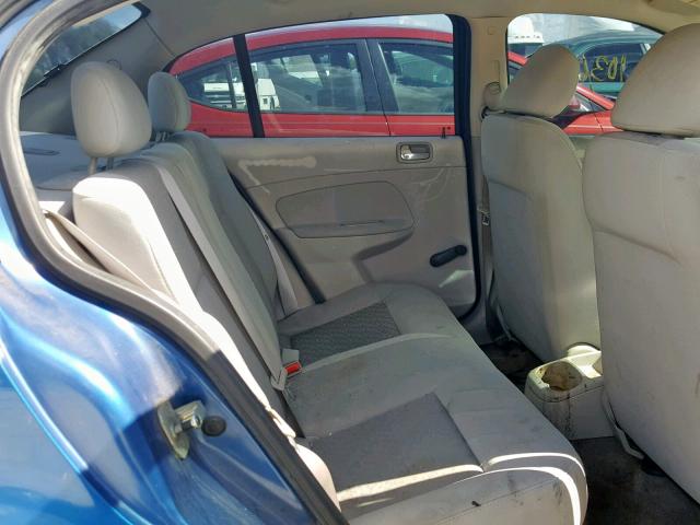 1G1AK52F757551675 - 2005 CHEVROLET COBALT BLUE photo 6