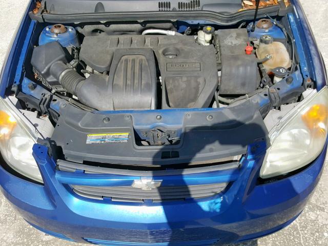 1G1AK52F757551675 - 2005 CHEVROLET COBALT BLUE photo 7