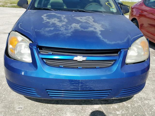 1G1AK52F757551675 - 2005 CHEVROLET COBALT BLUE photo 9