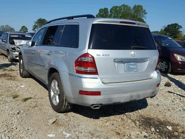 4JGBF71E88A298163 - 2008 MERCEDES-BENZ GL 450 4MA SILVER photo 3