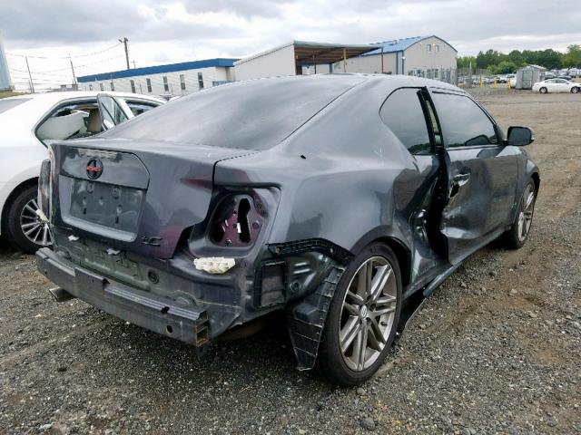 JTKJF5C70D3056185 - 2013 TOYOTA SCION TC ნაცრისფერი ფოტო 4