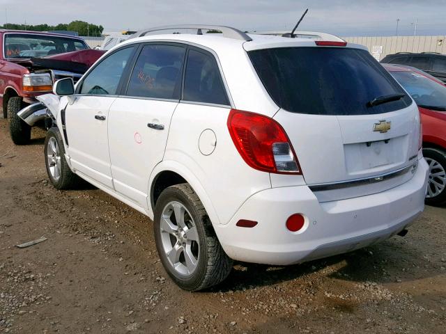 3GNAL4EKXES525572 - 2014 CHEVROLET CAPTIVA LT WHITE photo 3