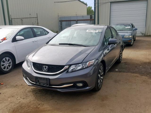 19XFB2F94EE001947 - 2014 HONDA CIVIC EXL 灰色 照片 2